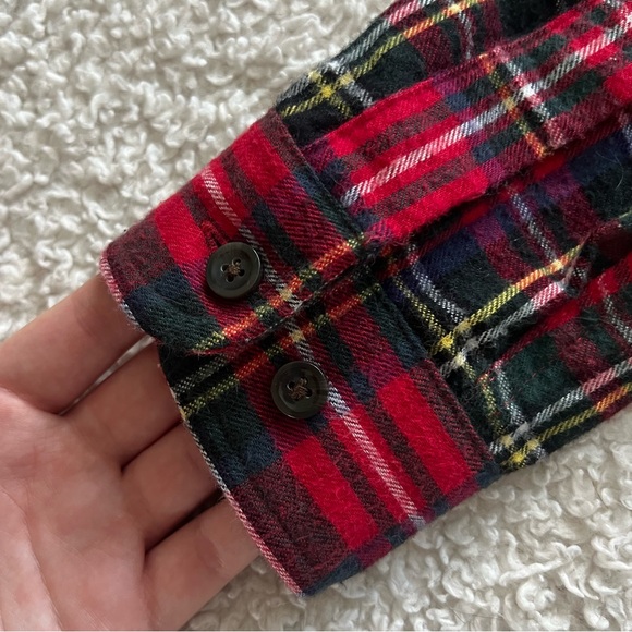 L.L. BEAN Women’s Scotch Plaid Flannel Shirt Relaxed Size XXS - Picture 9 of 13